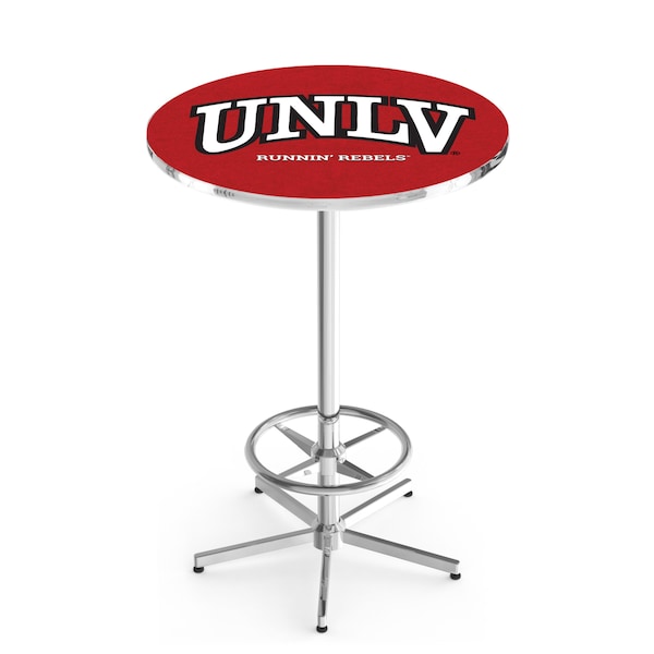 Holland Bar Stool Co 42" Chrome UNLV Pub Table L216C4228UNevLV - main
